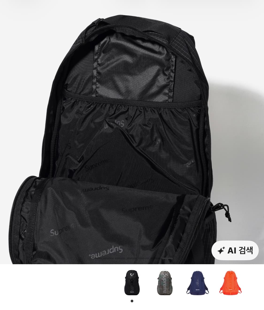 Supreme 24SS backpack black 상품이미지4