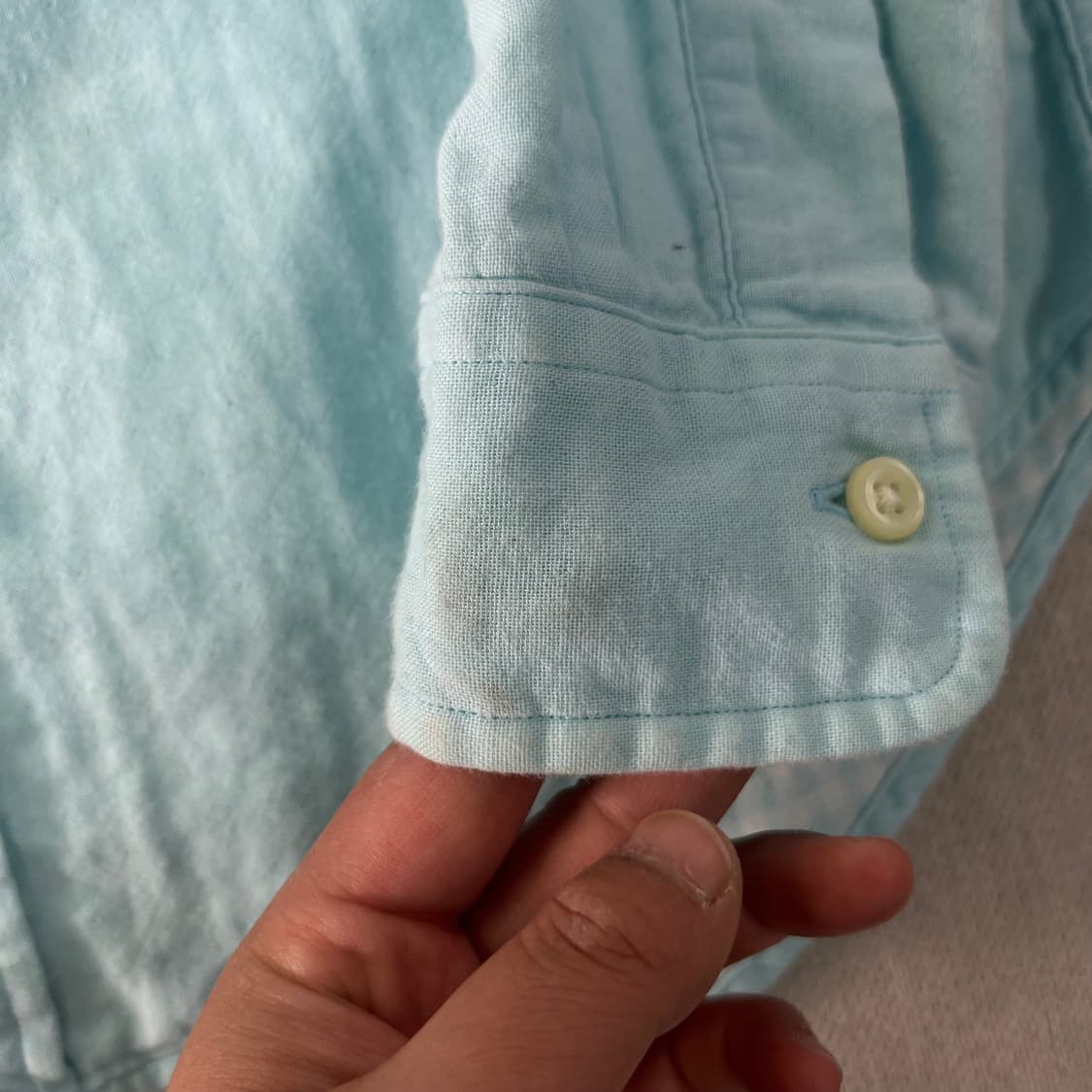 95 폴로랄프로렌 스카이블루 코튼 셔츠 상품이미지7