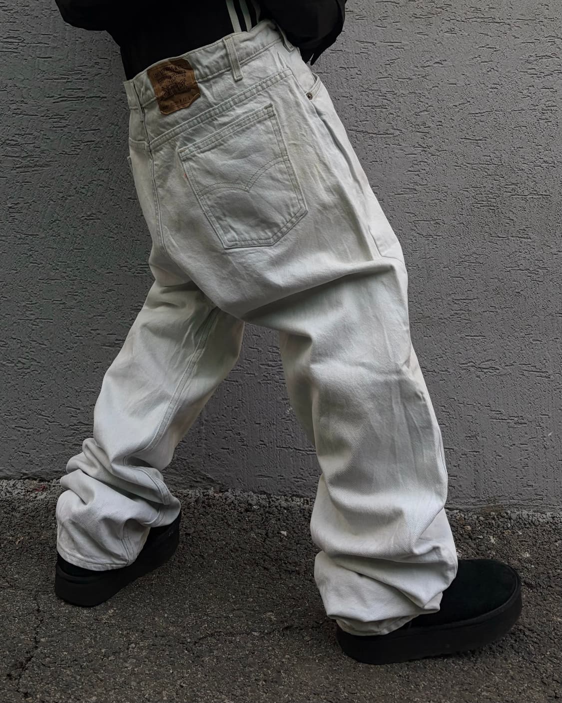 90s🇺🇸 LEVIS 505 U.S.A ivory work pants 상품이미지1