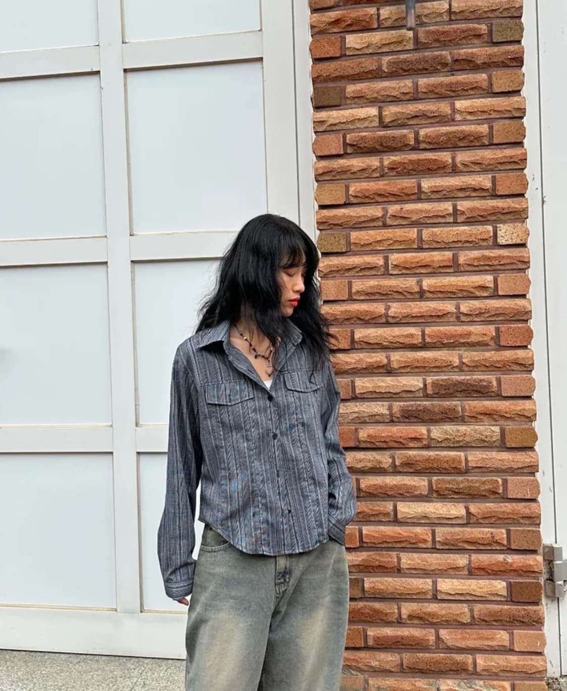 웨스턴 스트라이프 셔츠 상품이미지1