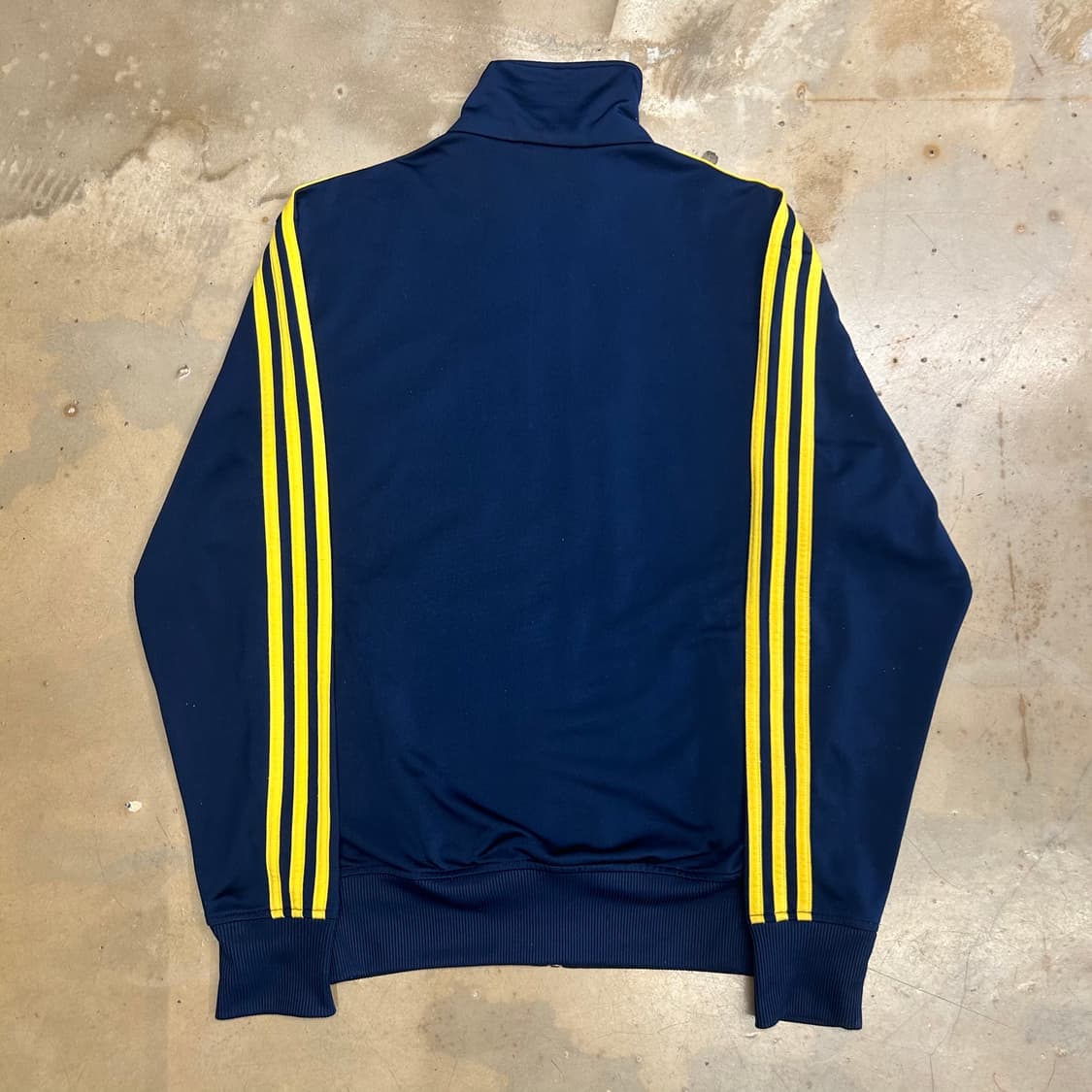 90 아디다스 파이어버드 옐로우 네이비 트랙탑 상품이미지3