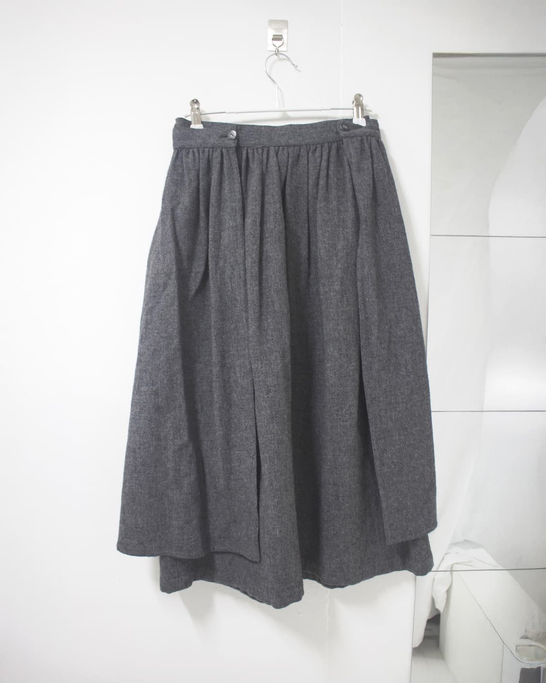 wool layerd prill skirt 상품이미지6
