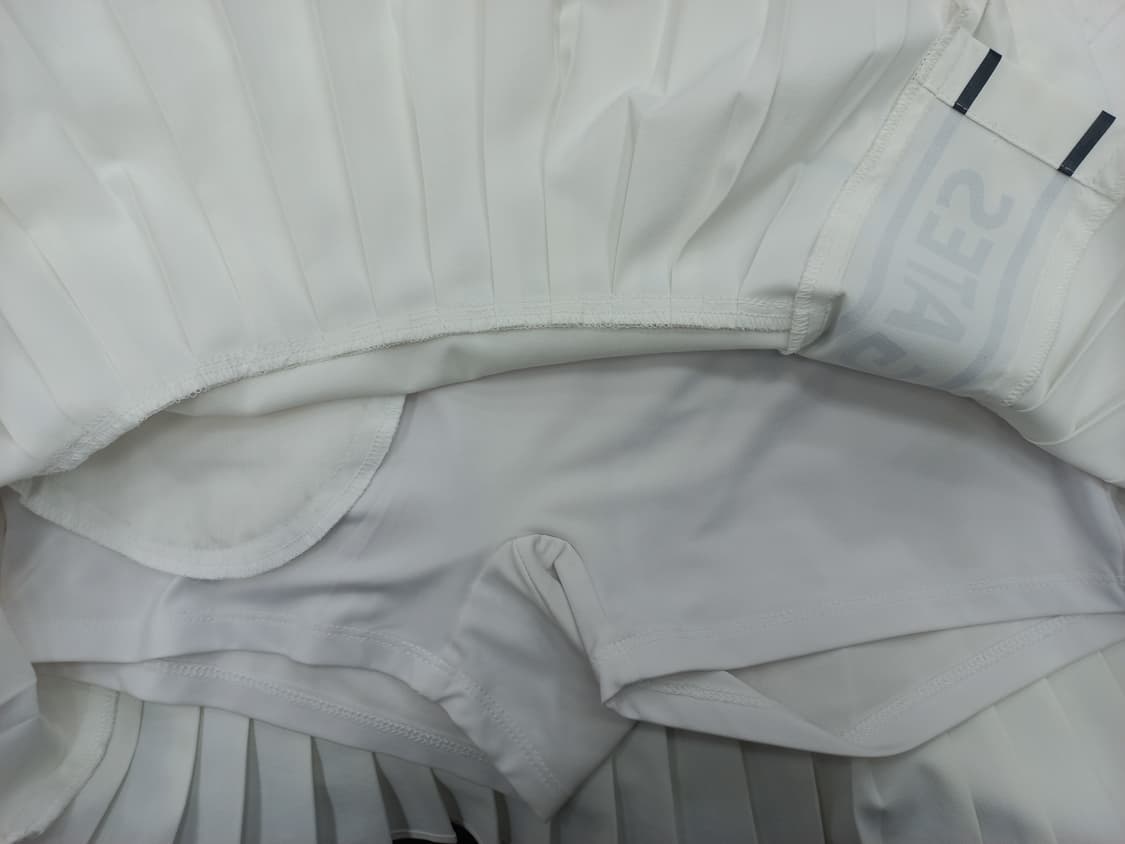 파리게이츠 화이트 플리츠 골프 스커트 (허리 25) 상품이미지2