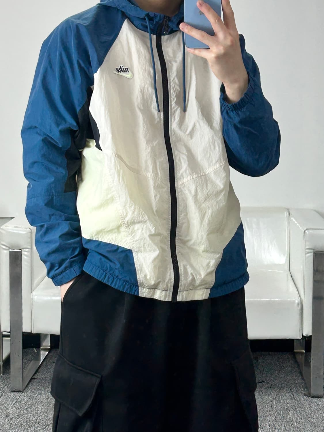 나이키 패치로고 배색 바람막이 L 상품이미지6