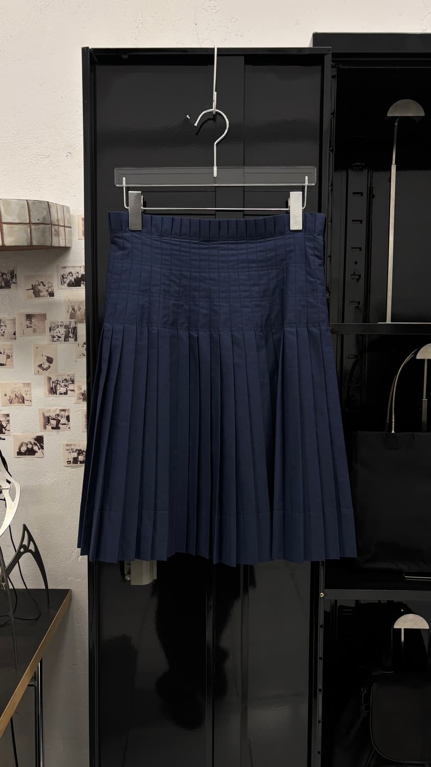 JIL SANDER Navy pleated skirt 상품이미지6