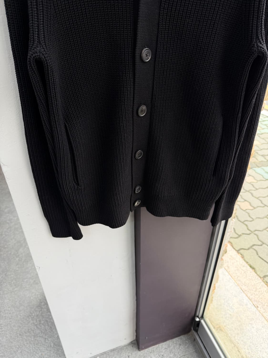 S/ 띠어리 피셔맨 골지 니트 가디건 상품이미지4