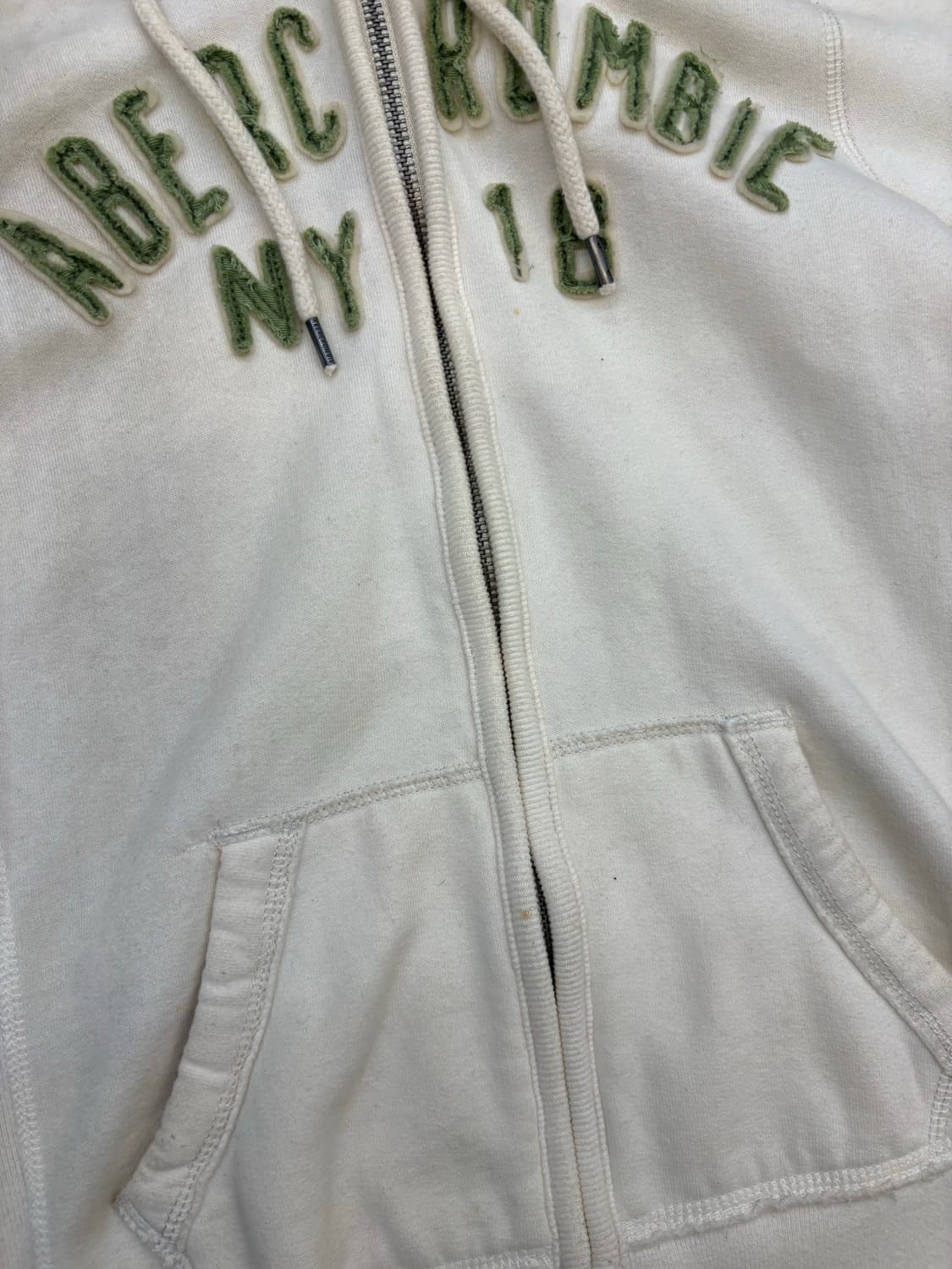 아베크롬비 크림 후드집업 상품이미지6