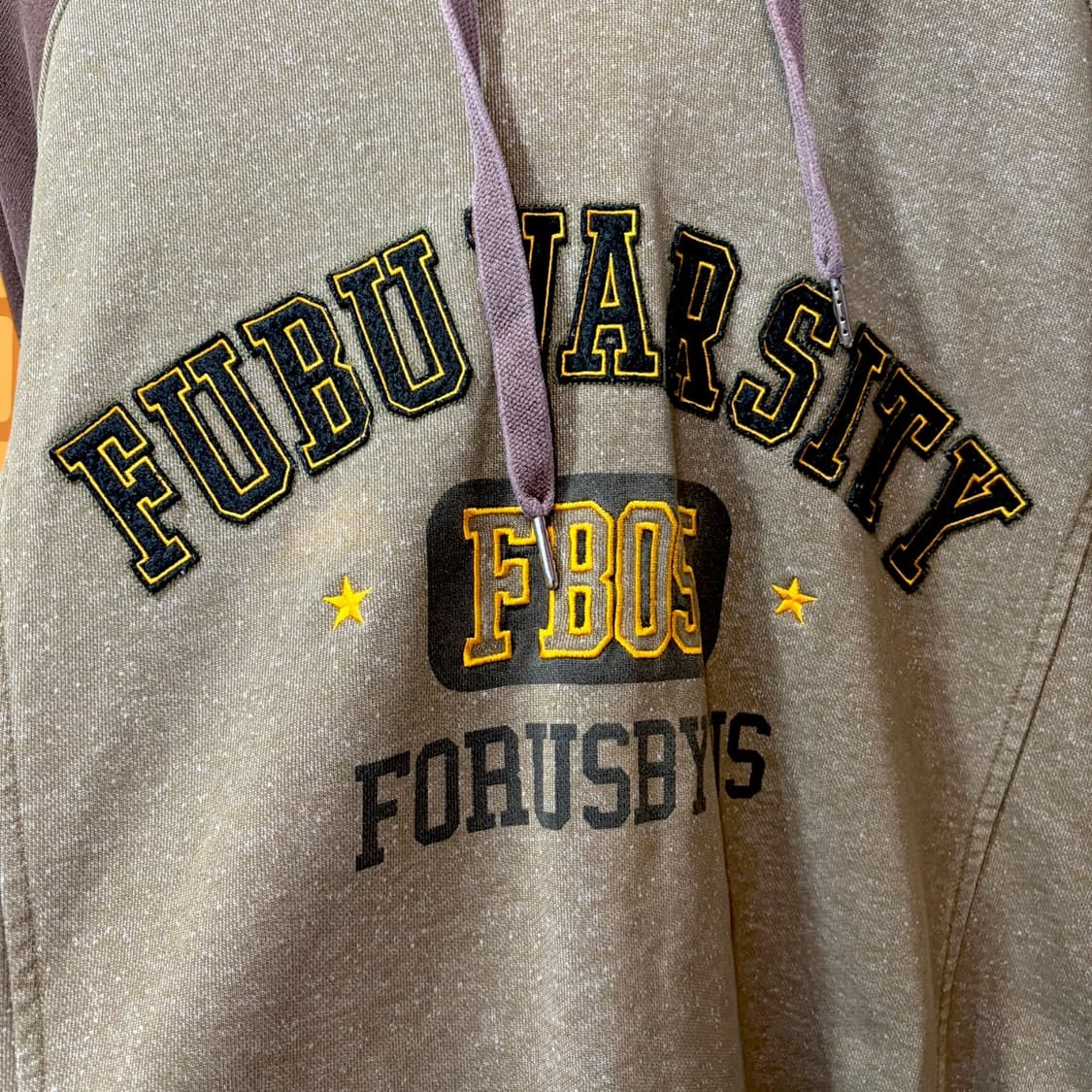 후부 FUBU 더 컬렉션 빈티지 스웩 후드 티셔츠 (XL) 상품이미지2