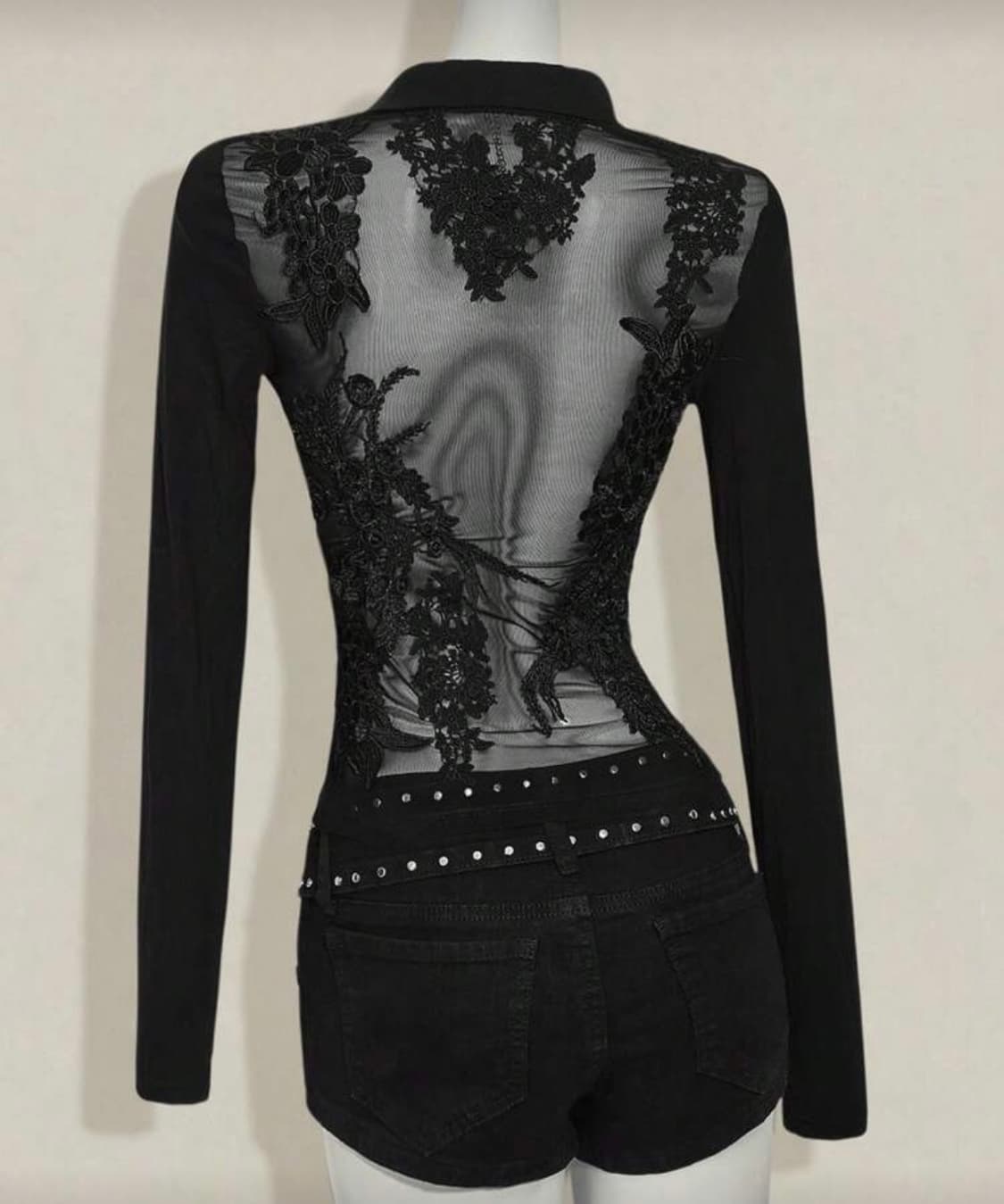 매쉬 자수 가디건 상품이미지1