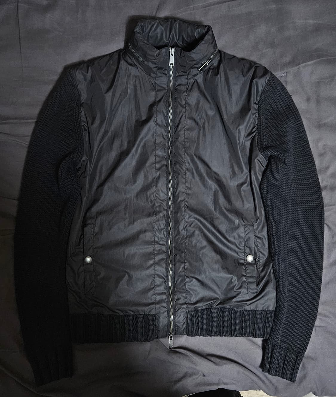 DKNY 니트 바람막이  후드내장 집업 M 상품이미지1