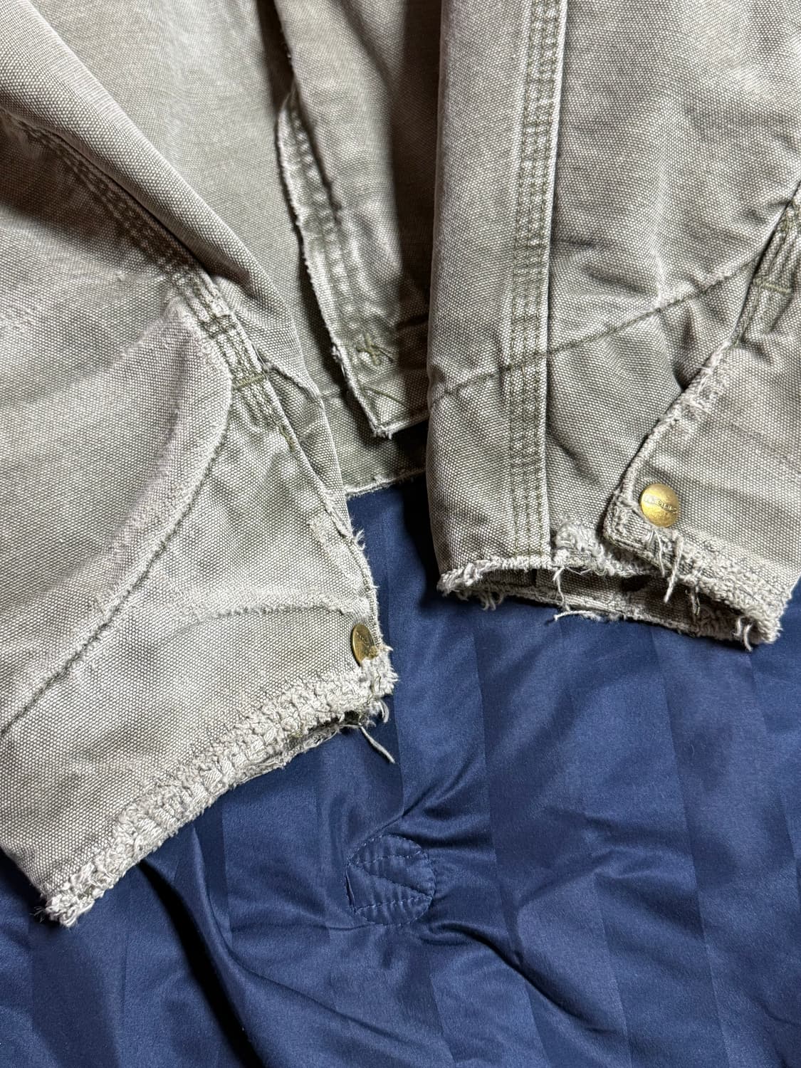 [L] 빈티지 칼하트 J76 디트로이트 자켓 모스 상품이미지7