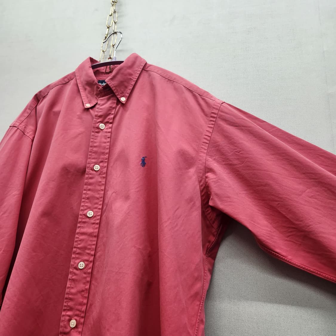 폴로랄프로렌 로고 브레이크 오버핏 셔츠 M(2XL) 상품이미지3