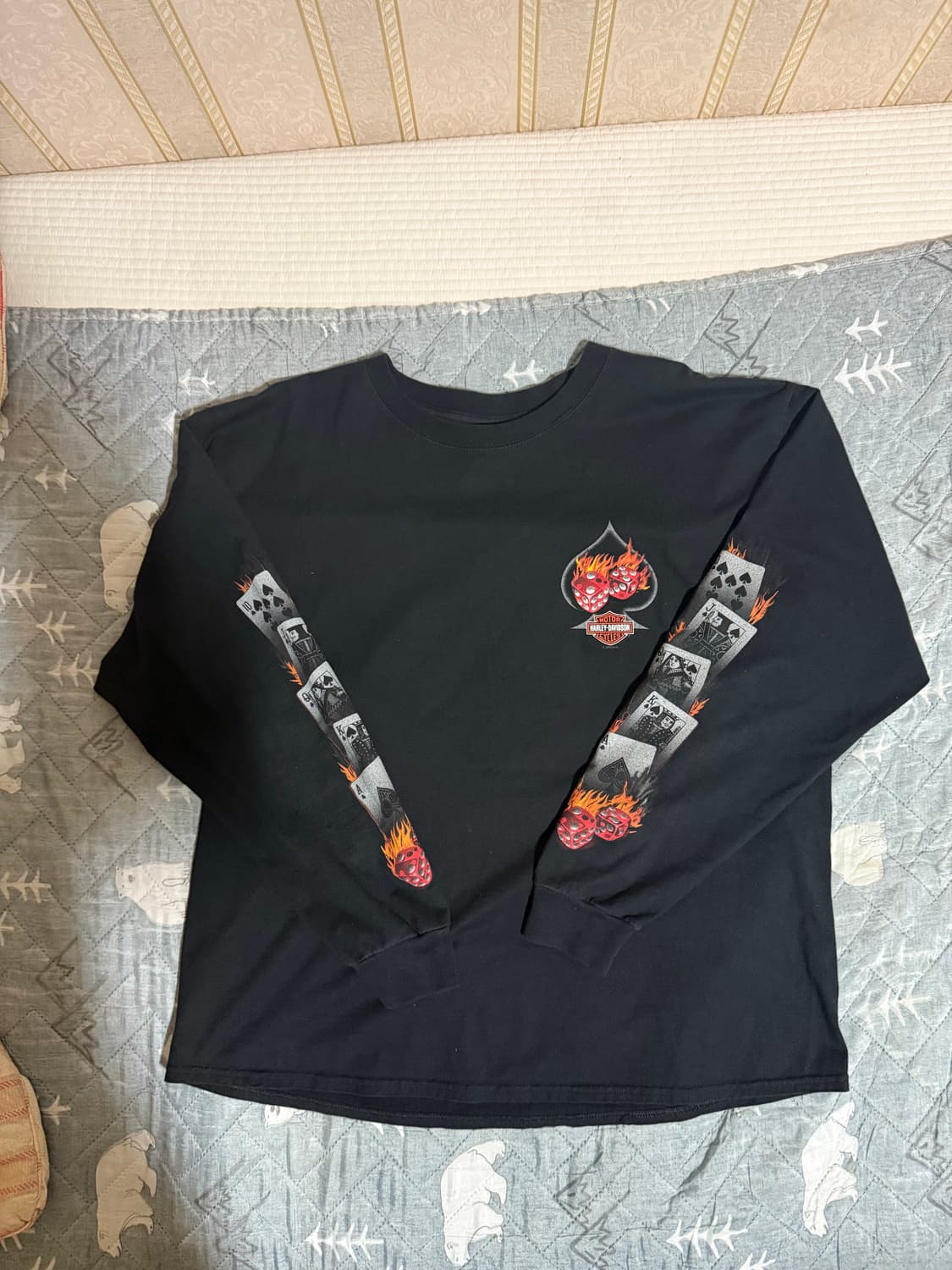 할리데이비슨 다이스 플레임 롱슬리브 상품이미지1