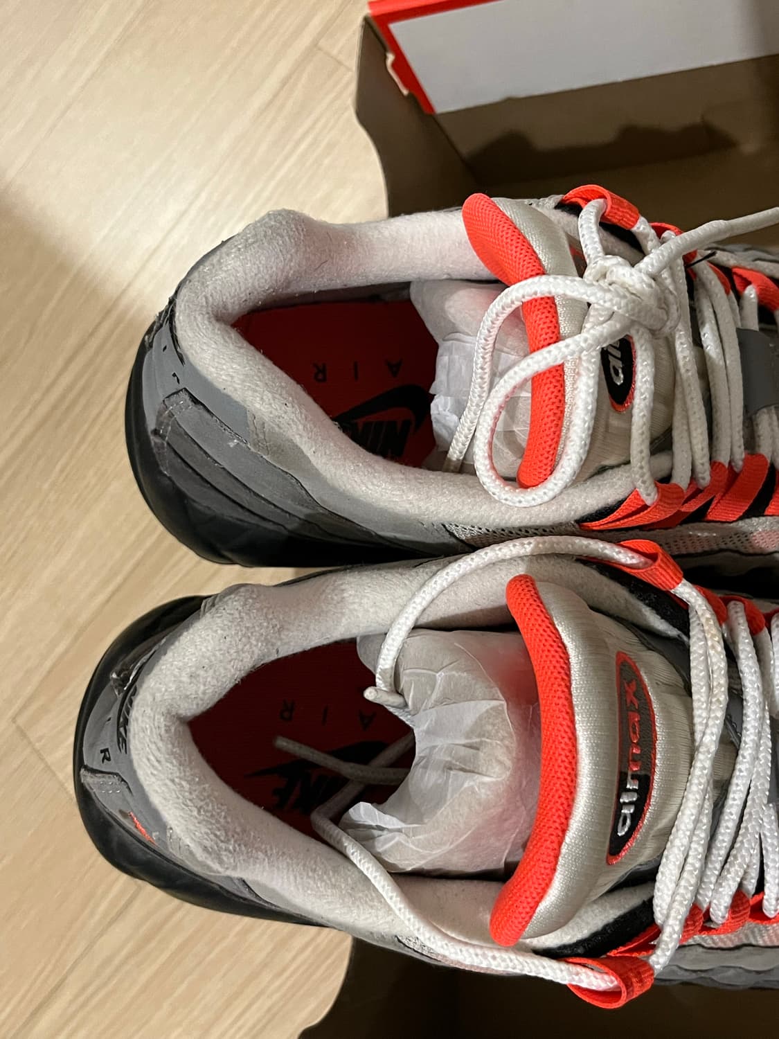 (270) 나이키 에어맥스 95 OG 솔라 레드 2018 상품이미지5