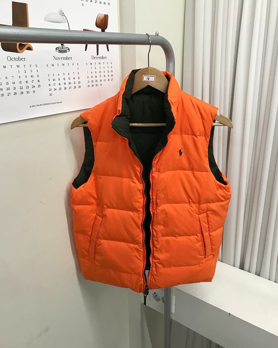 폴로 리버시블 양면 패딩 조끼 상품이미지5