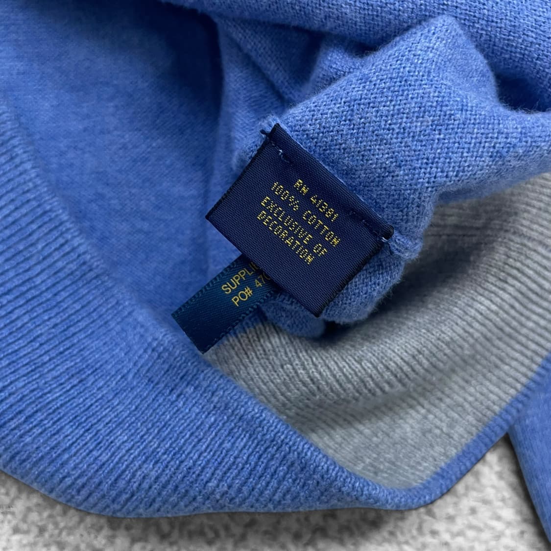 폴로 랄프로렌 포니 로고 니트 집업 소라 상품이미지4