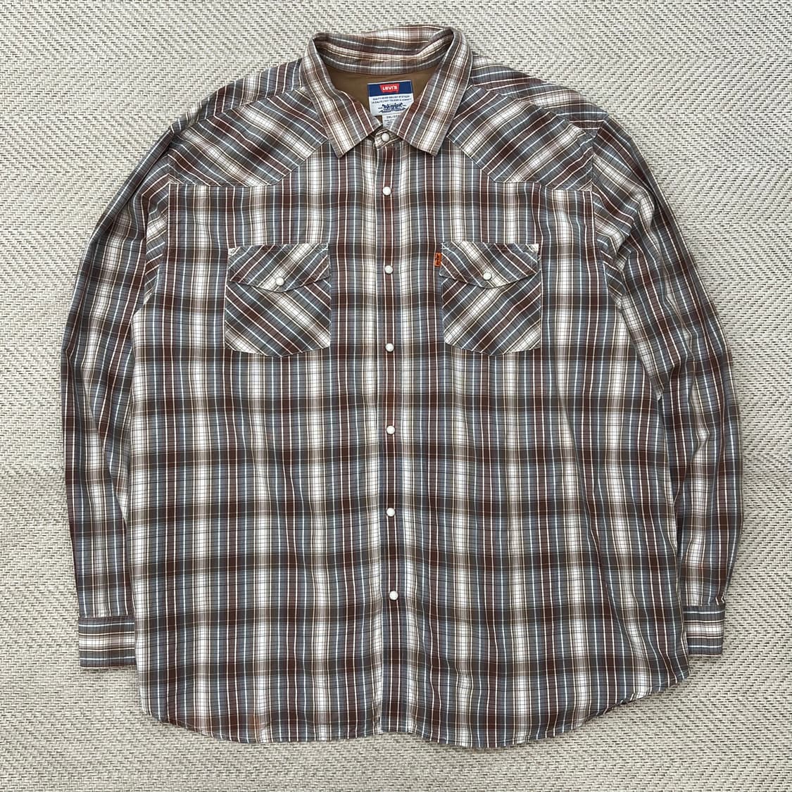 리바이스 투포켓 체크 셔츠 r2888 상품이미지1