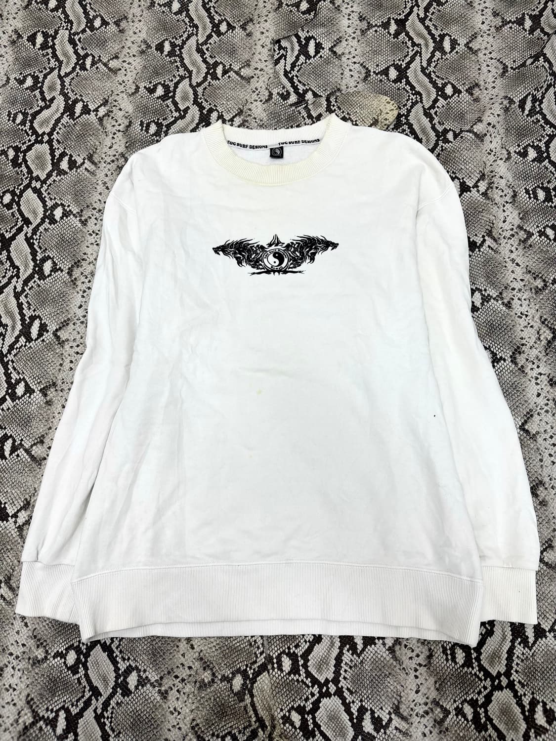 “T&C Surf” Dragon Print White Sleeve 상품이미지3