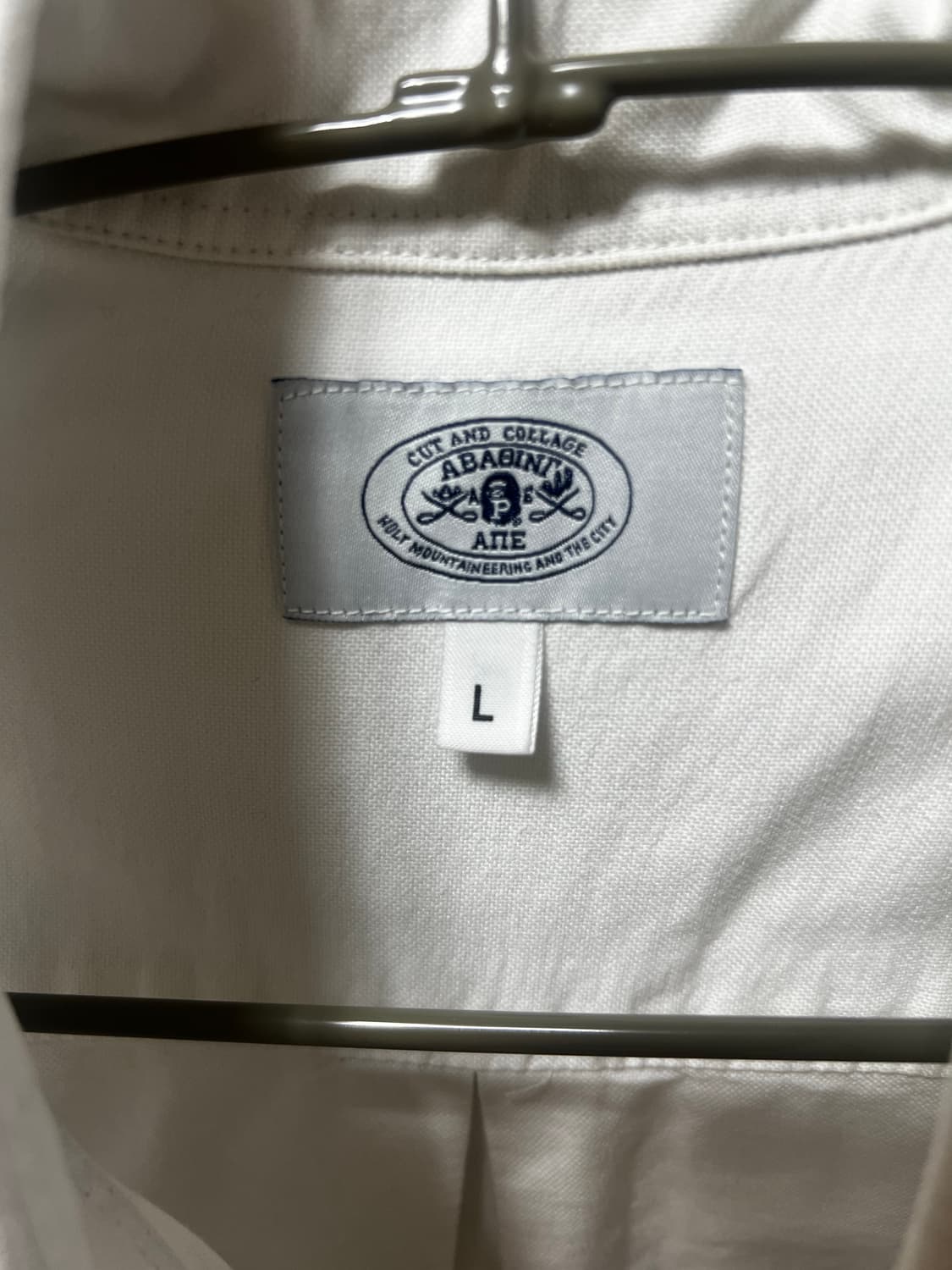 베이프 옥스포드 BD 셔츠 L 상품이미지3