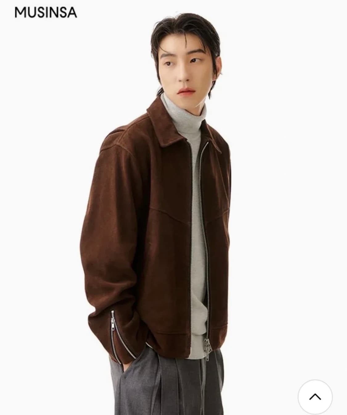 앤드로스 브라운 스웨이드 자켓 상품이미지4