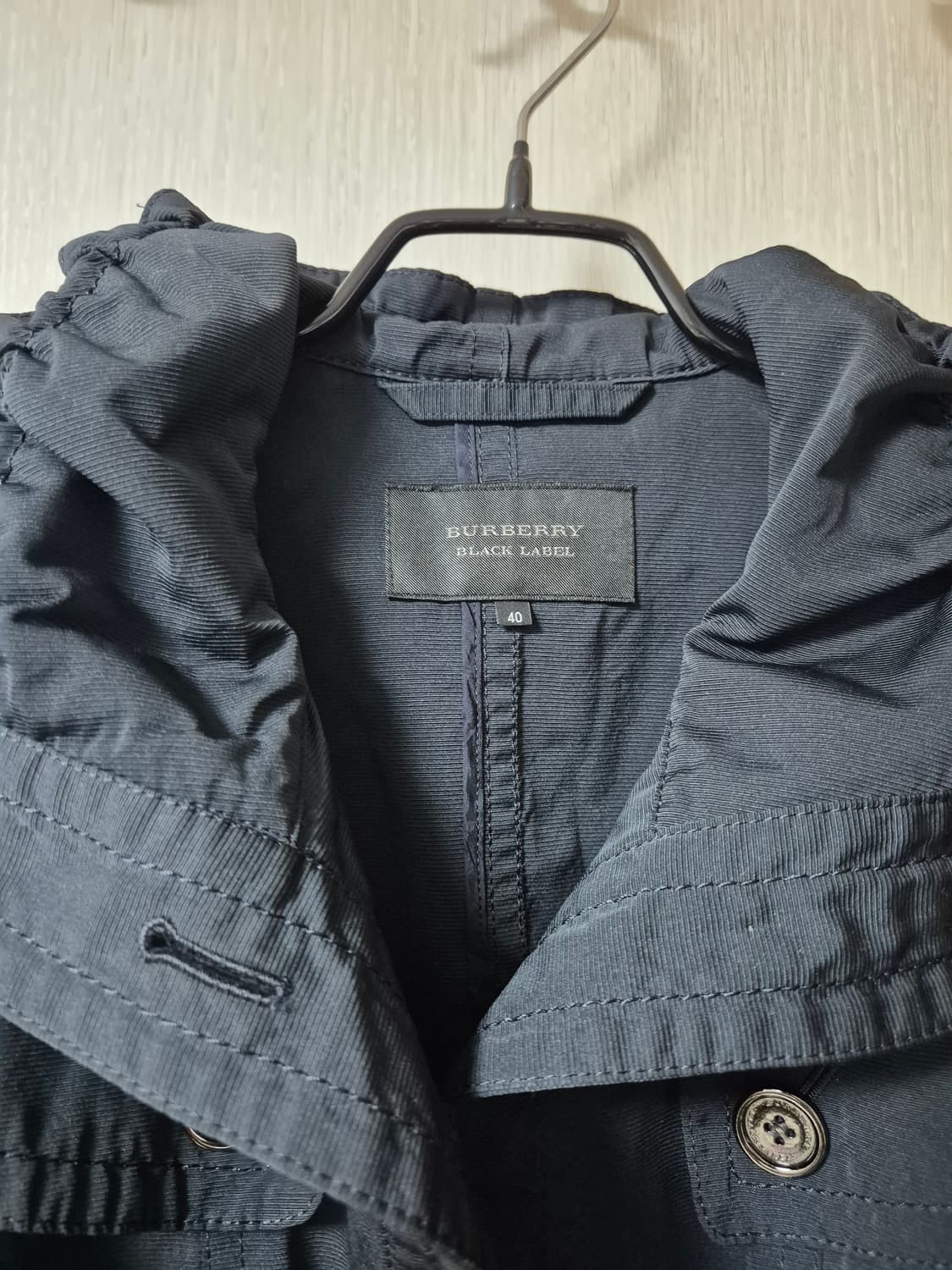 (정품) 버버리 블랙라벨 트렌치 숏코트  벨티드 자켓 40 상품이미지5