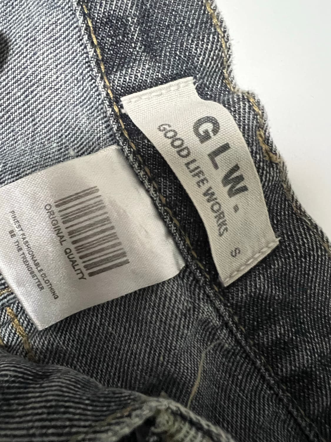굿라이프웍스 이지 와이드데님 워시드 블루 s 상품이미지3