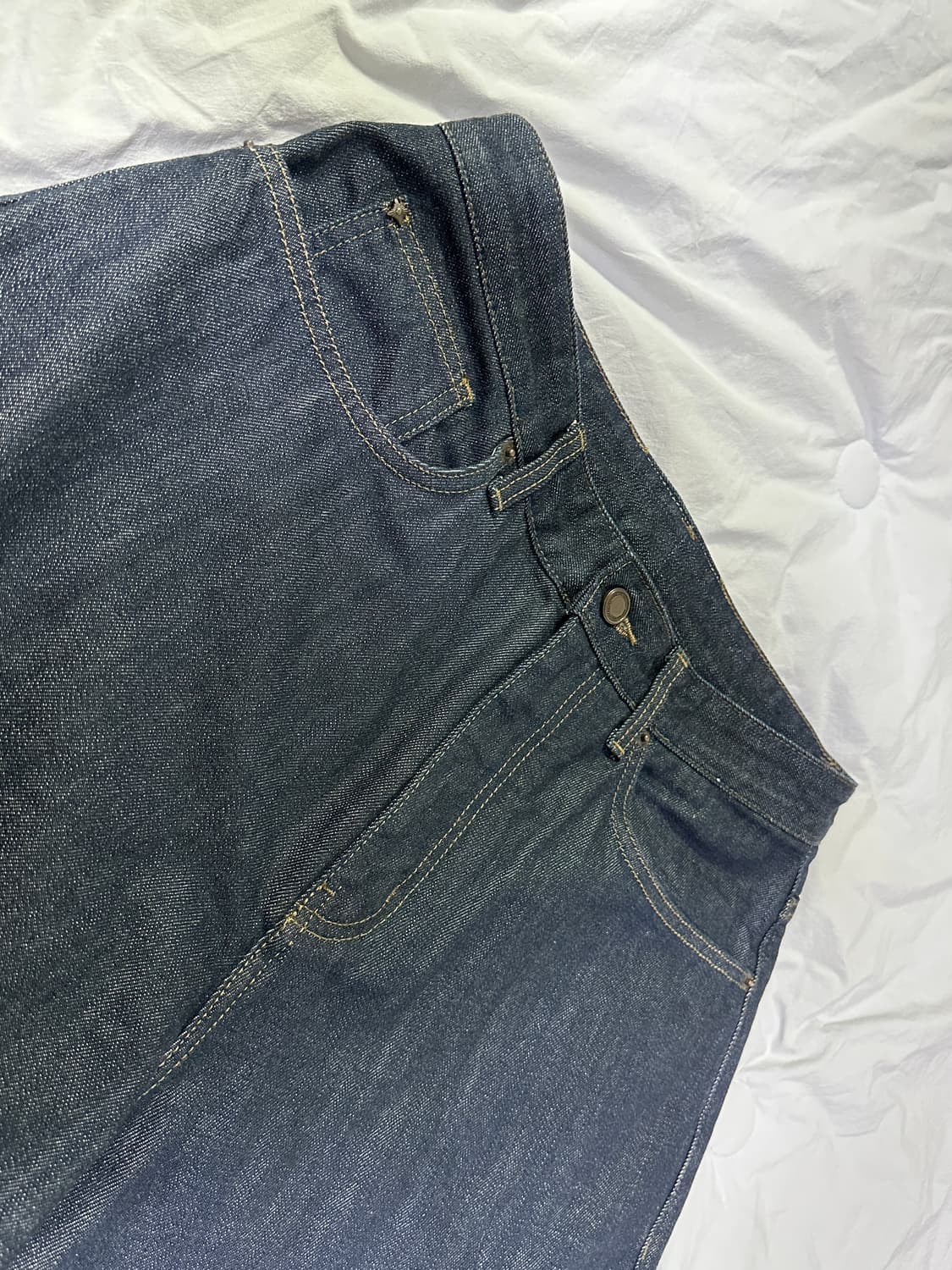 벨리에 트루 와이드 데님 팬츠 - 로우 인디고 상품이미지3