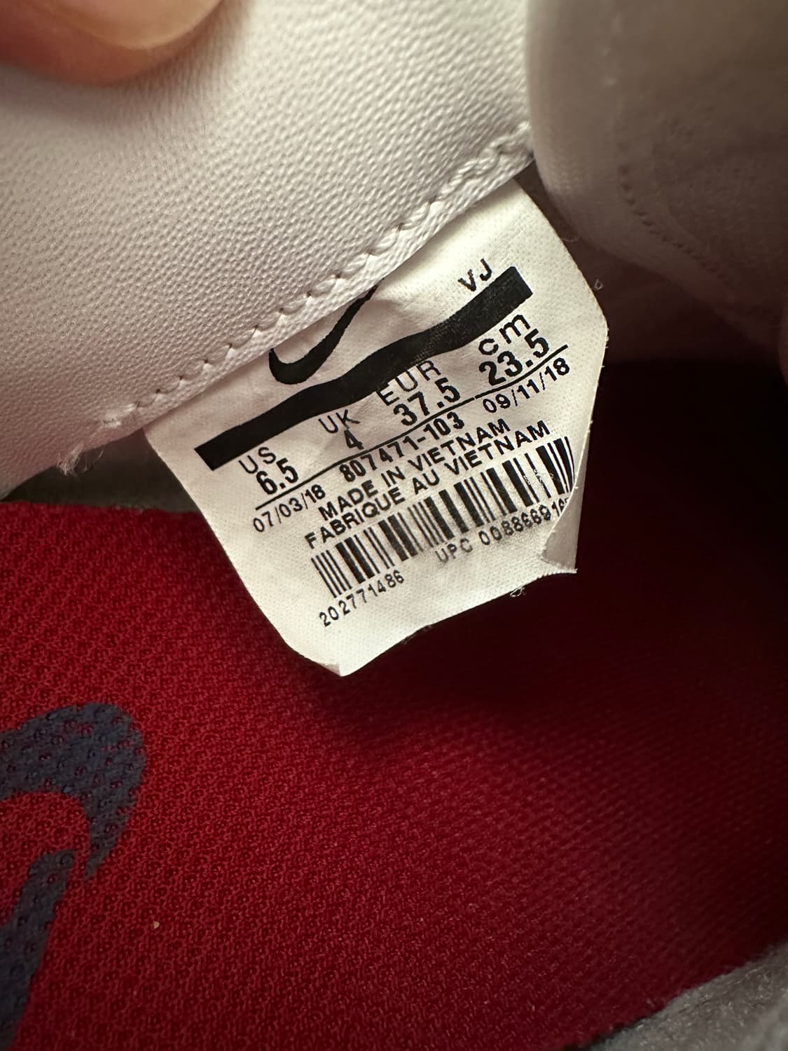 나이키 코르테즈 흰빨파 235 상품이미지7