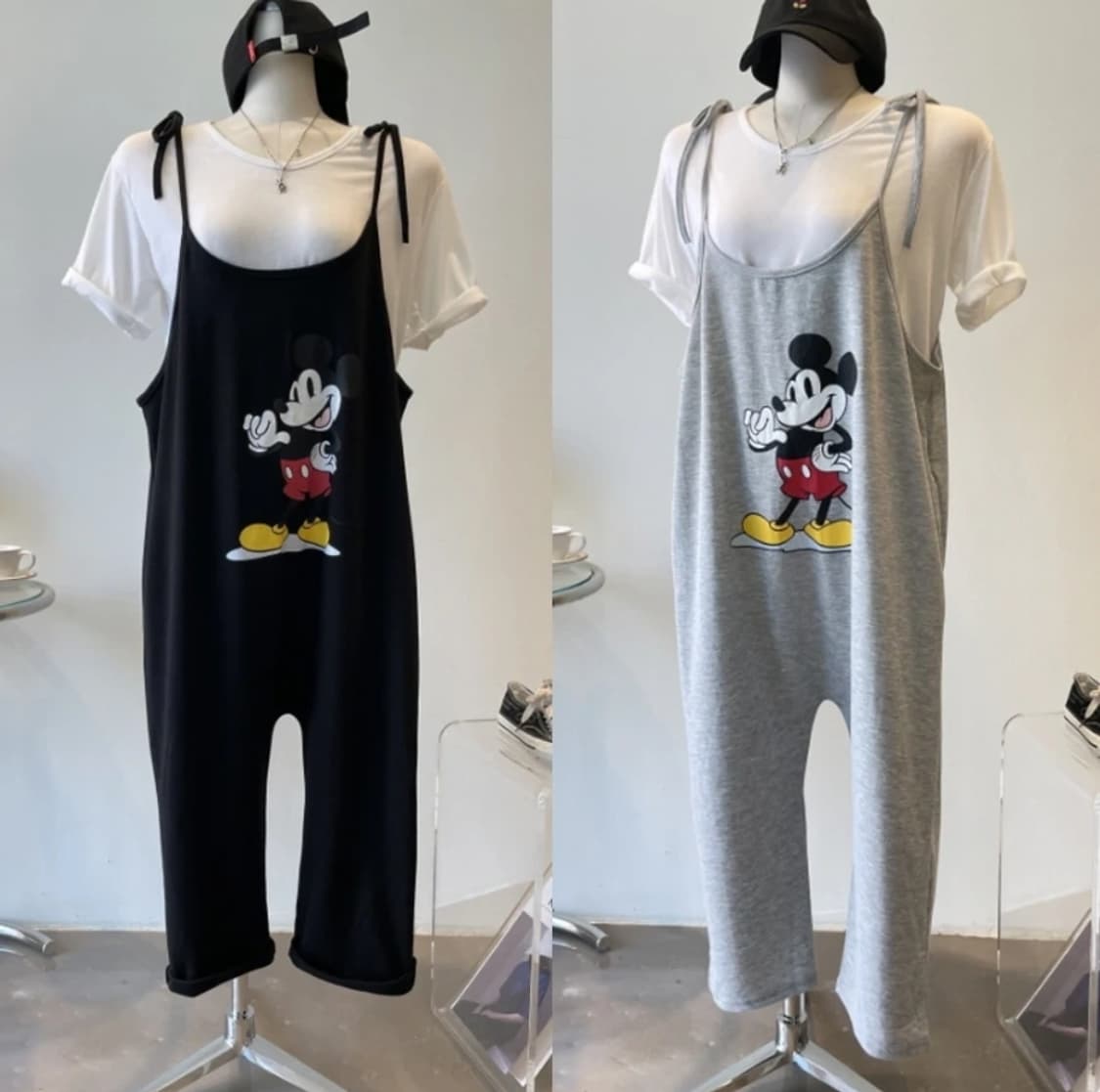새상품 일괄2세트 ) 미키 점프수트2세트 상품이미지1