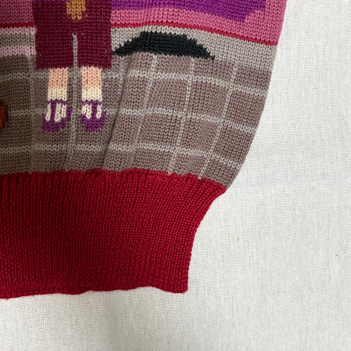 울100% 빈티지 니트베스트 상품이미지5