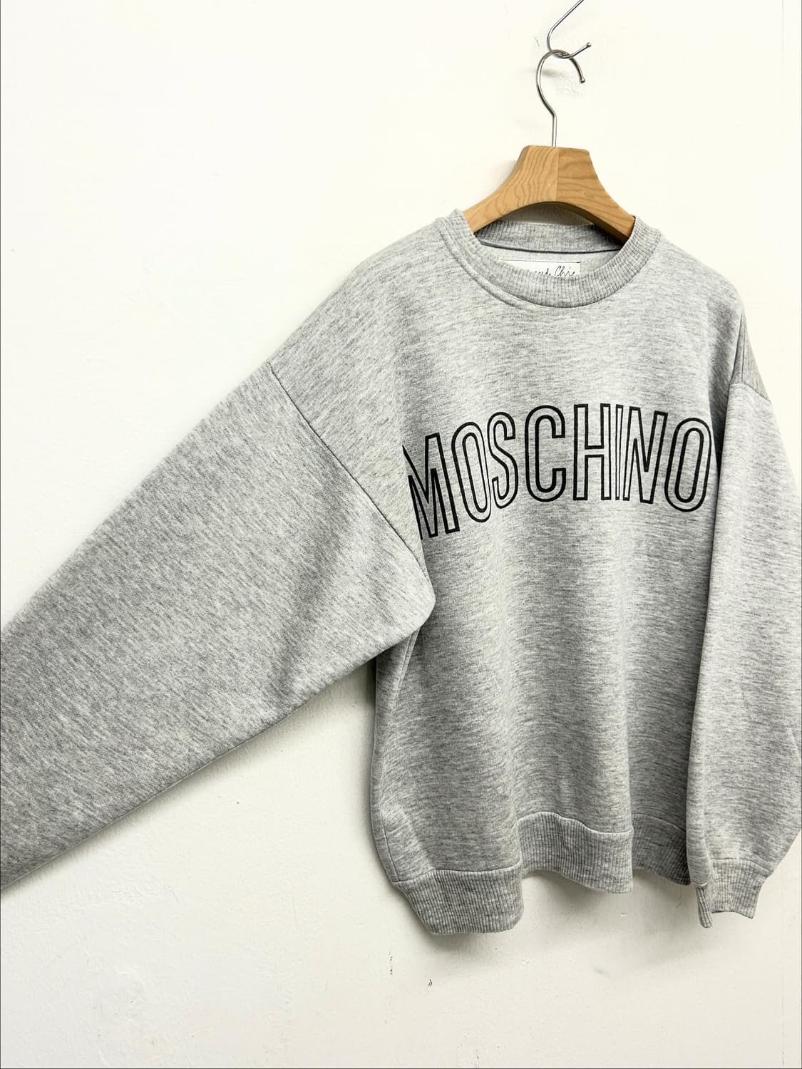 빈티지 모스키노 MOSCHINO 맨투맨 회색 상품이미지2