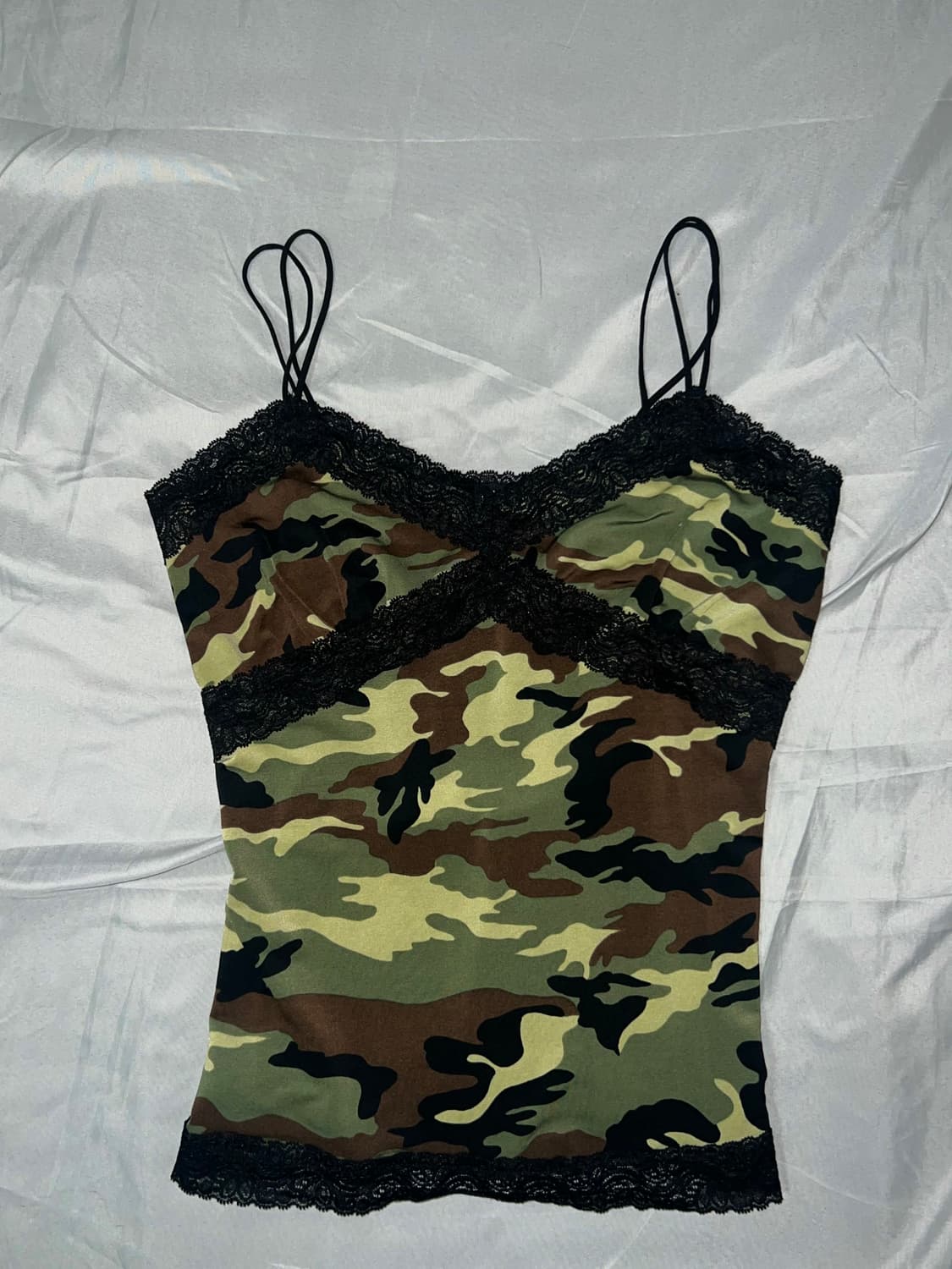 ✨vintage khaki camo pattern sleeveless✨ 상품이미지2