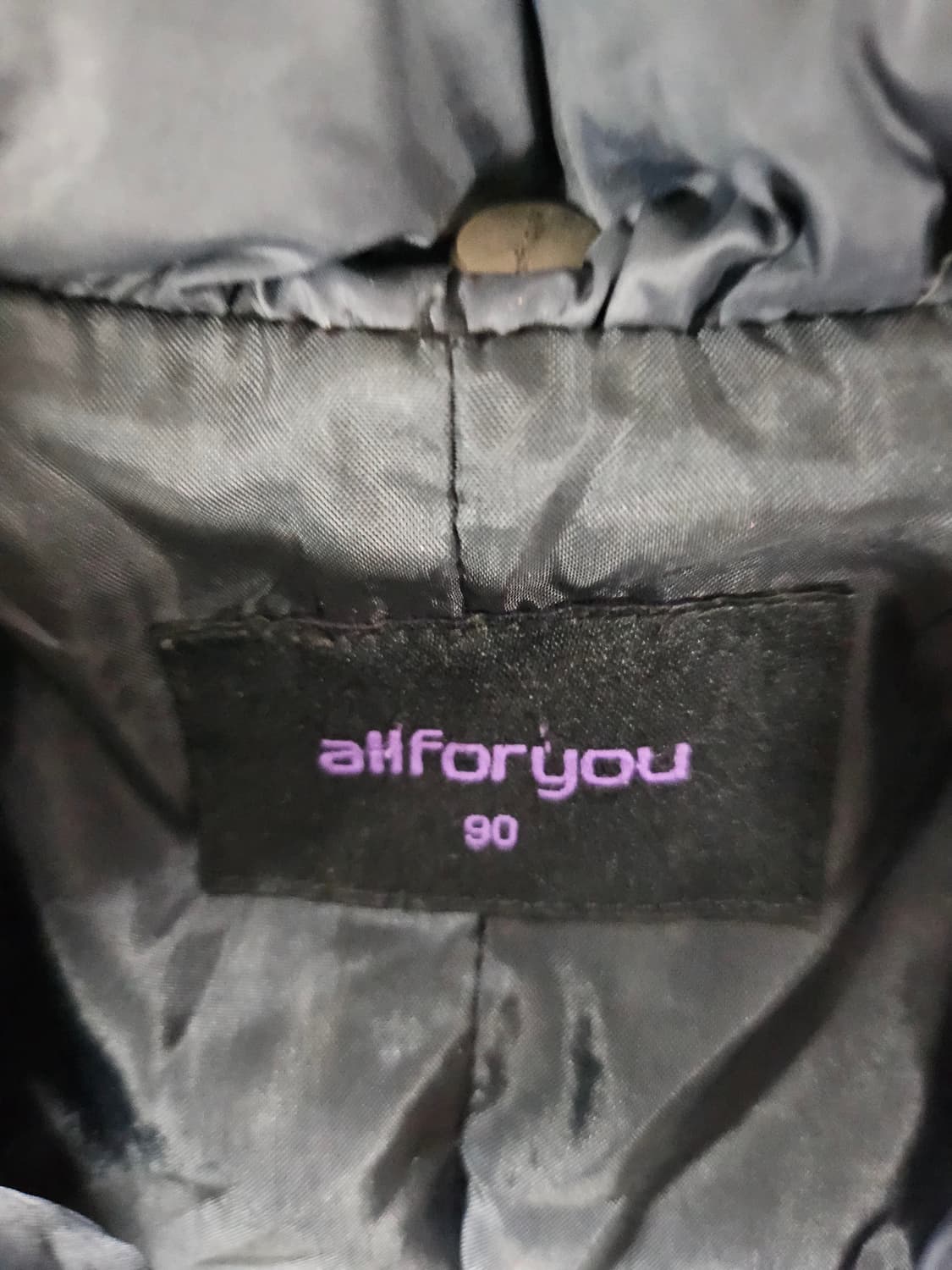 올포유 여성 네이비 구스 다운 패딩  90 상품이미지4