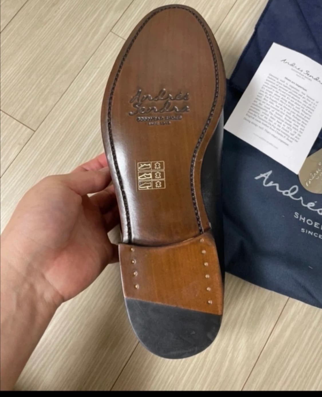 스페인명품구두 천연가죽 로퍼 안드라샌드라 새상품  상품이미지4