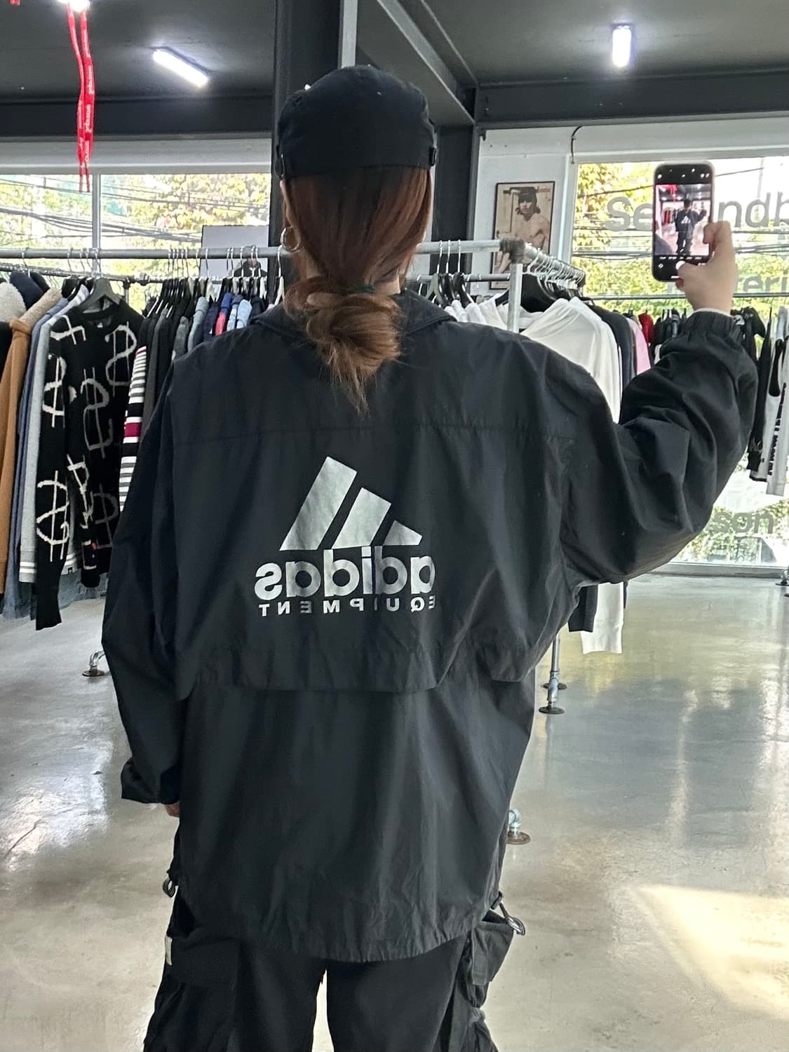 아디다스 이큅먼트 올드스쿨 빅로고 윈드브레이커 자켓 상품이미지1