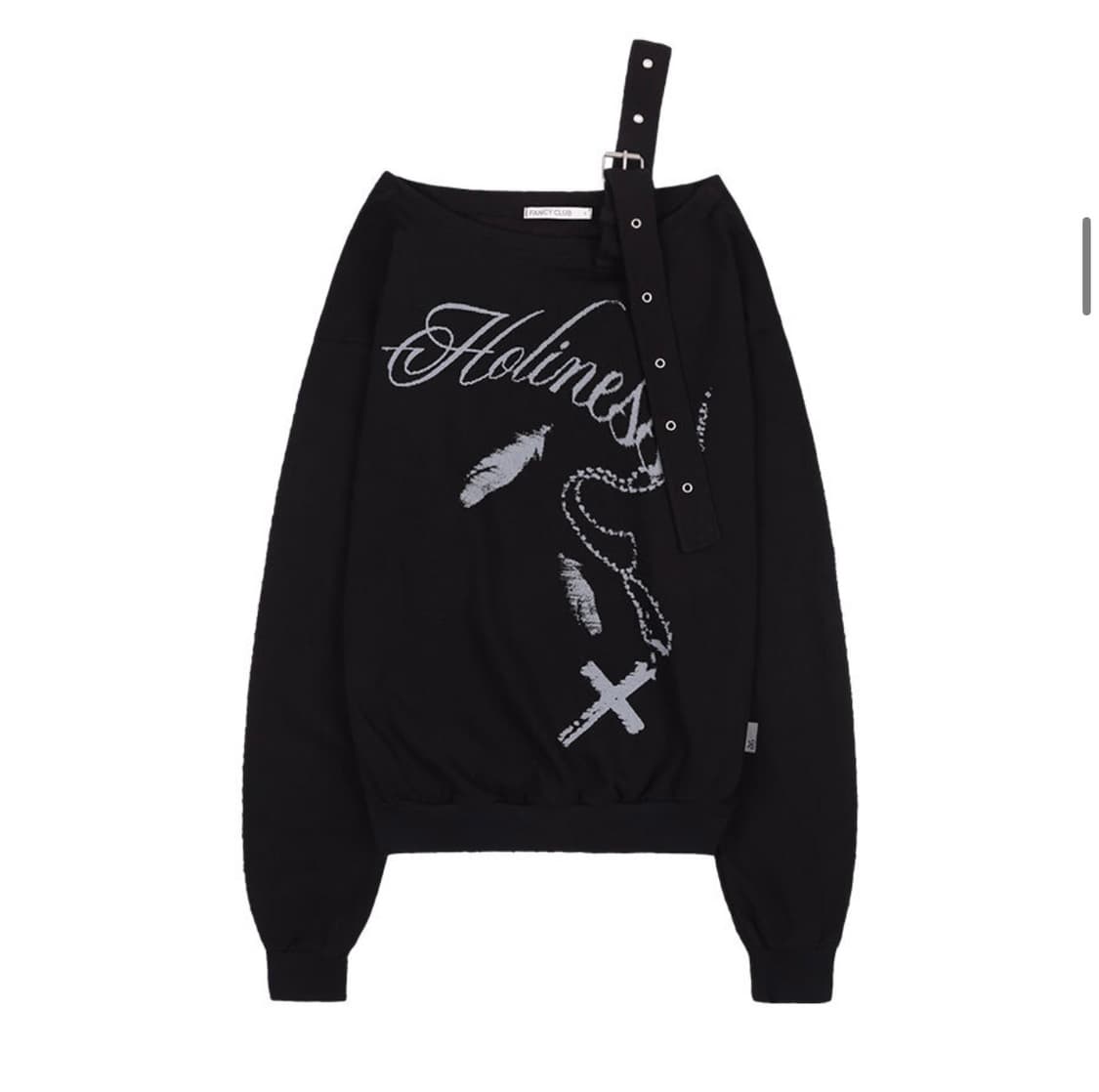 팬시클럽 원숄더 버클 스웻셔츠 상품이미지4