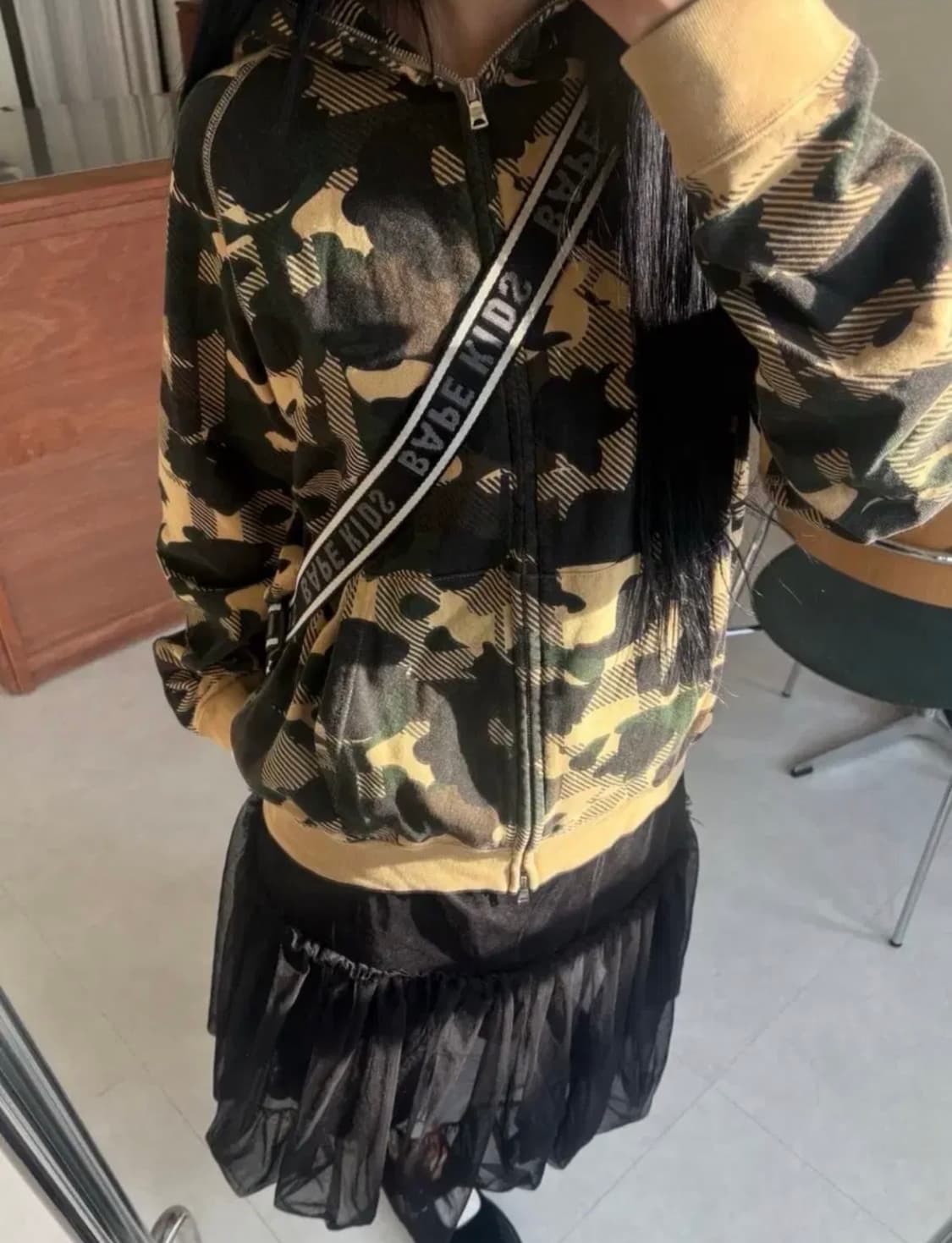 [베이프] 베이프 카모 체크 후드집업 상품이미지3