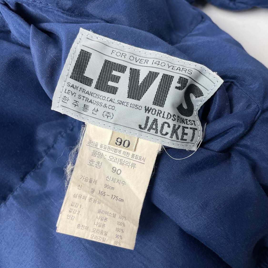 [택포] 리바이스 덕다운 리버시블 패딩 점퍼 90 상품이미지6