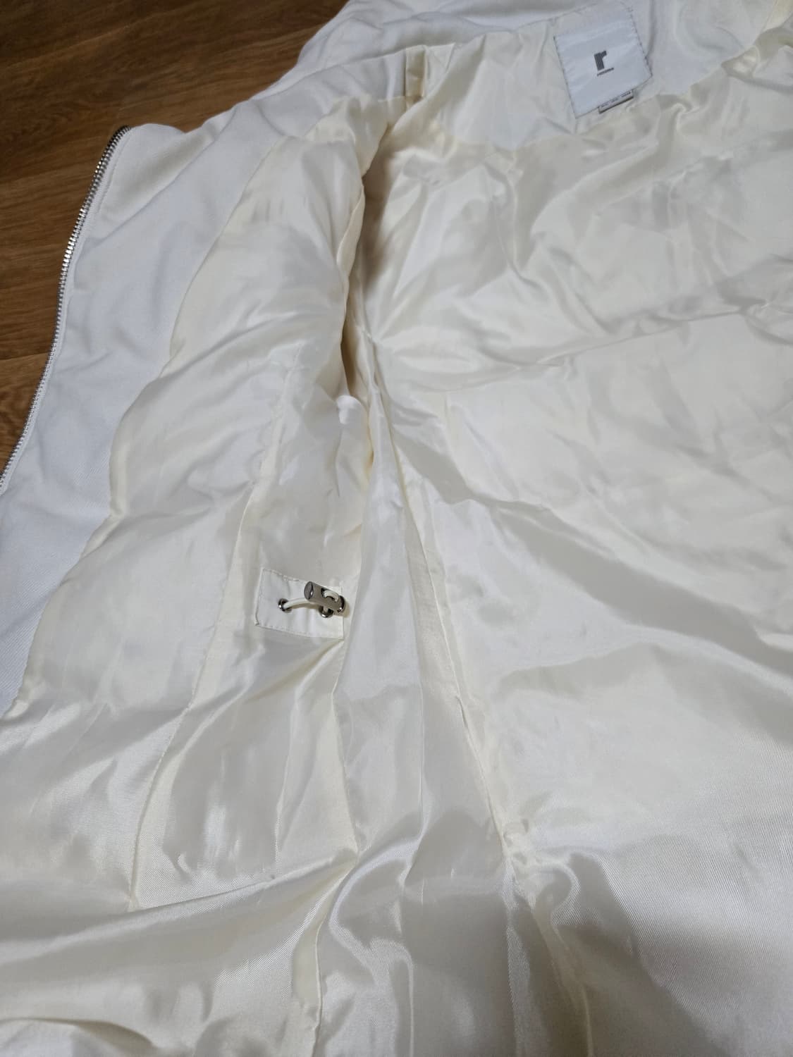 renoma(레노마)여성 아이보리 덕다운 롱 패딩 상품이미지6