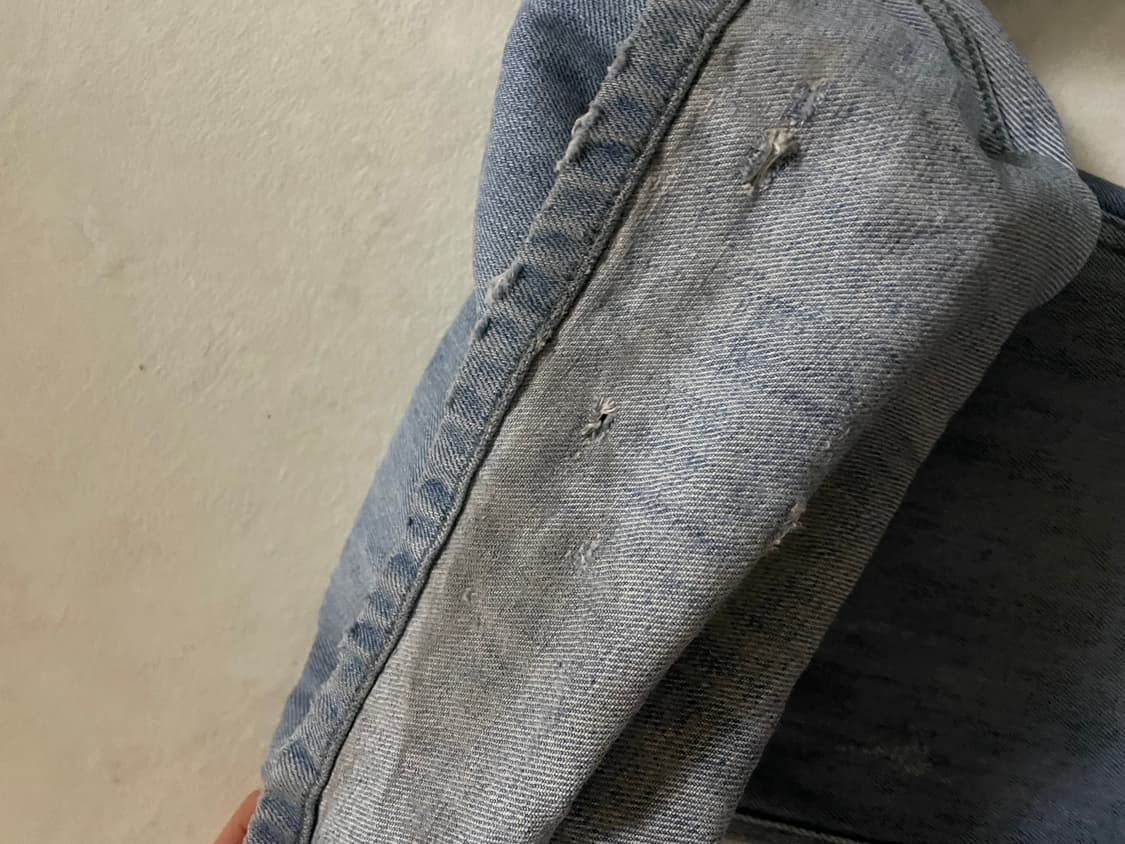 언더마이카 오버 플레어진 연청 [1] 상품이미지5