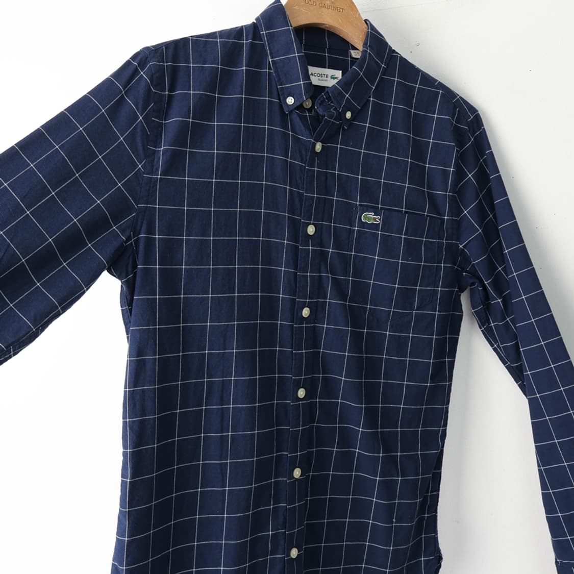 90/라코스테 슬림핏 포켓 체크 셔츠 상품이미지5