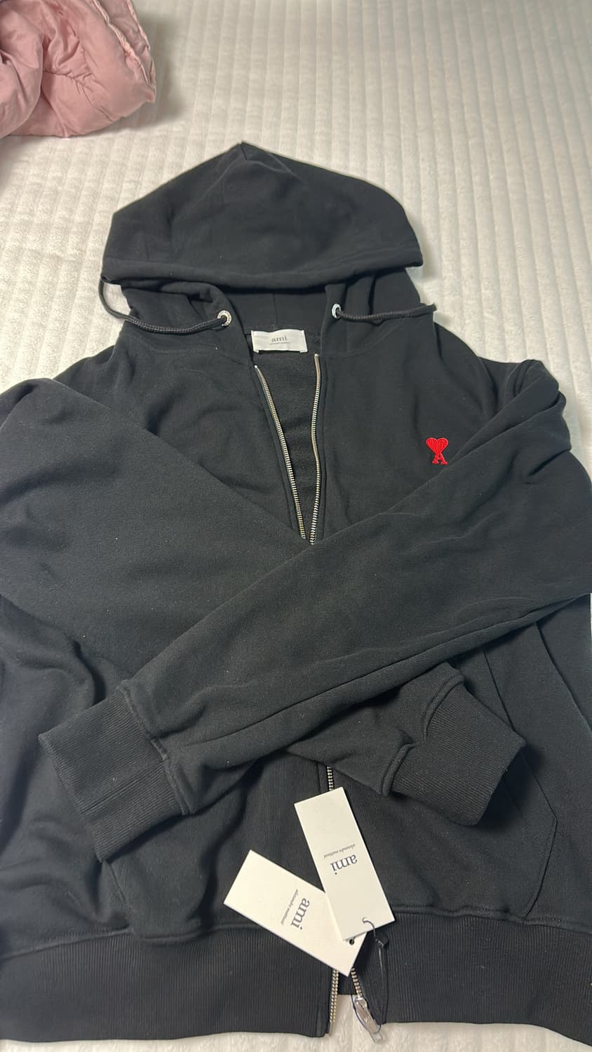 아미 후드집업 블랙 새상품 상품이미지1