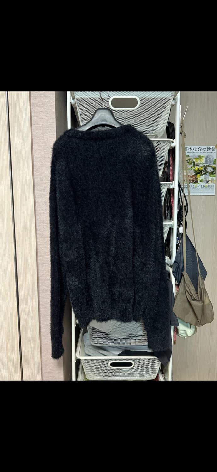 감마갤러리 헤어리 소프트 니트 가디건 블랙 S 상품이미지2