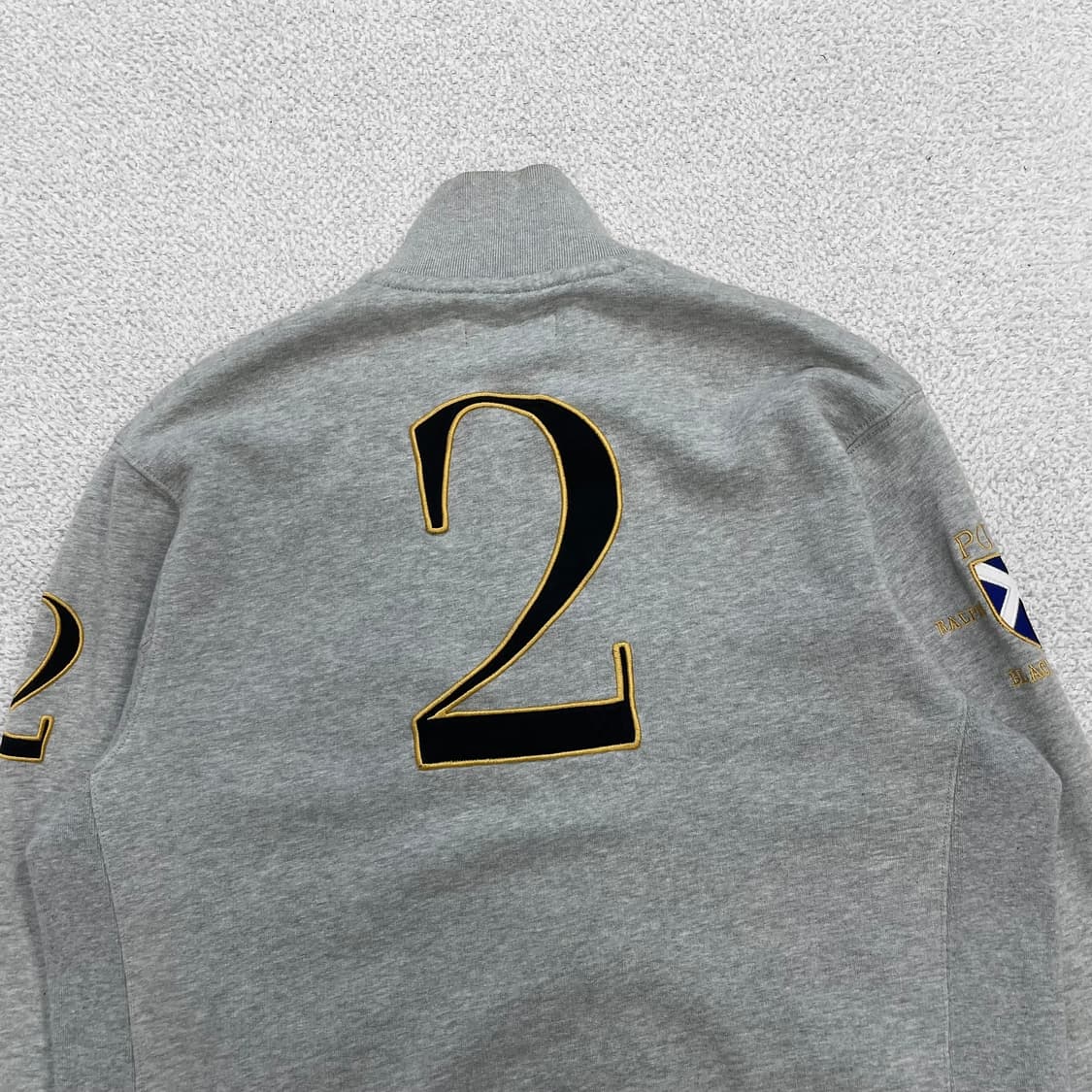 폴로 랄프로렌 블랙워치 스웻 집업 자켓 그레이 상품이미지5