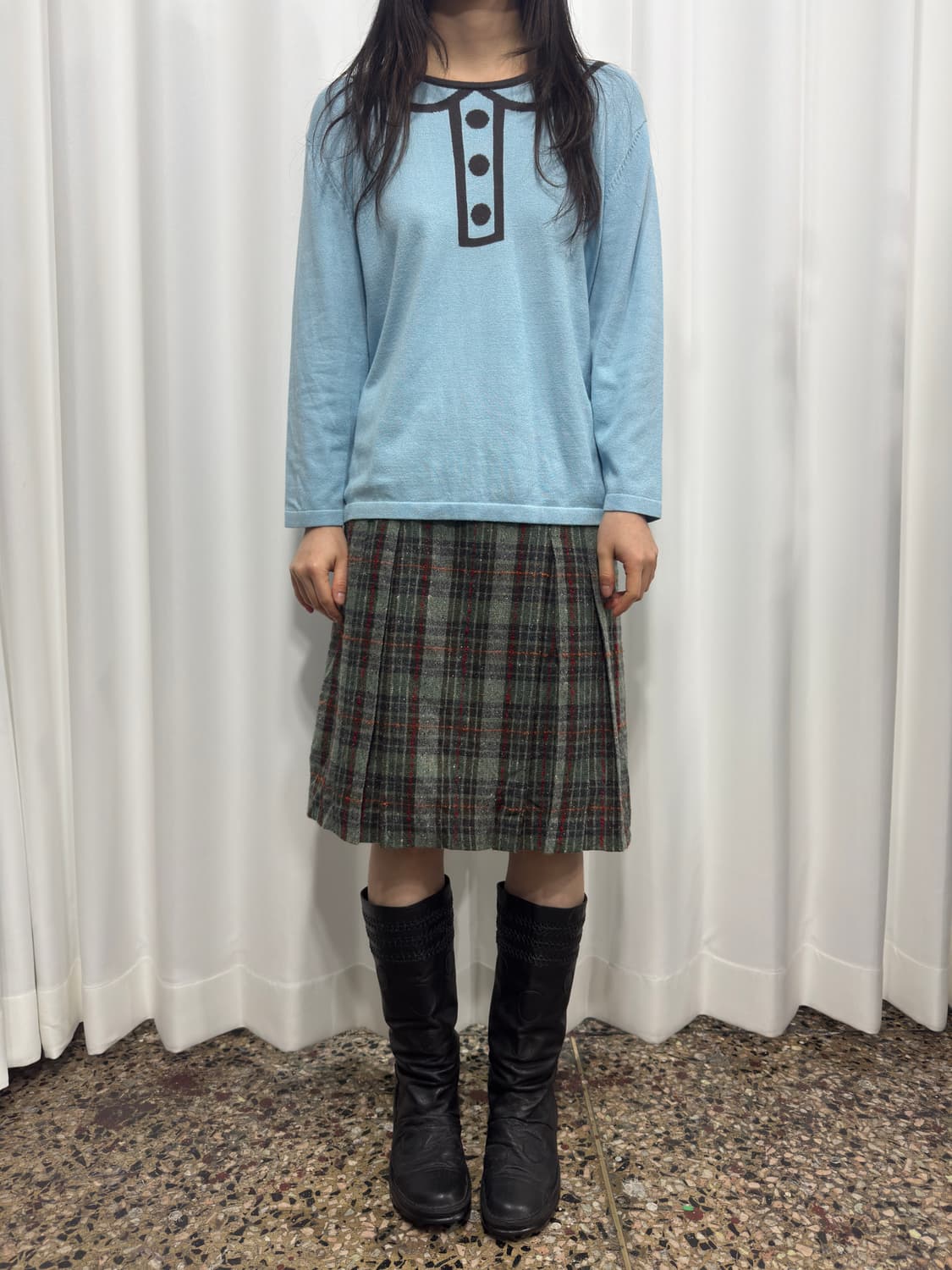 eastboy pleats midi skirt 상품이미지2