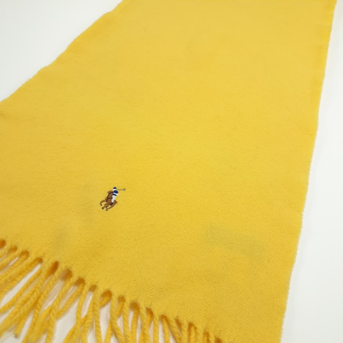 MX296 폴로 랄프로렌 옐로우 울 목도리 머플러 상품이미지2