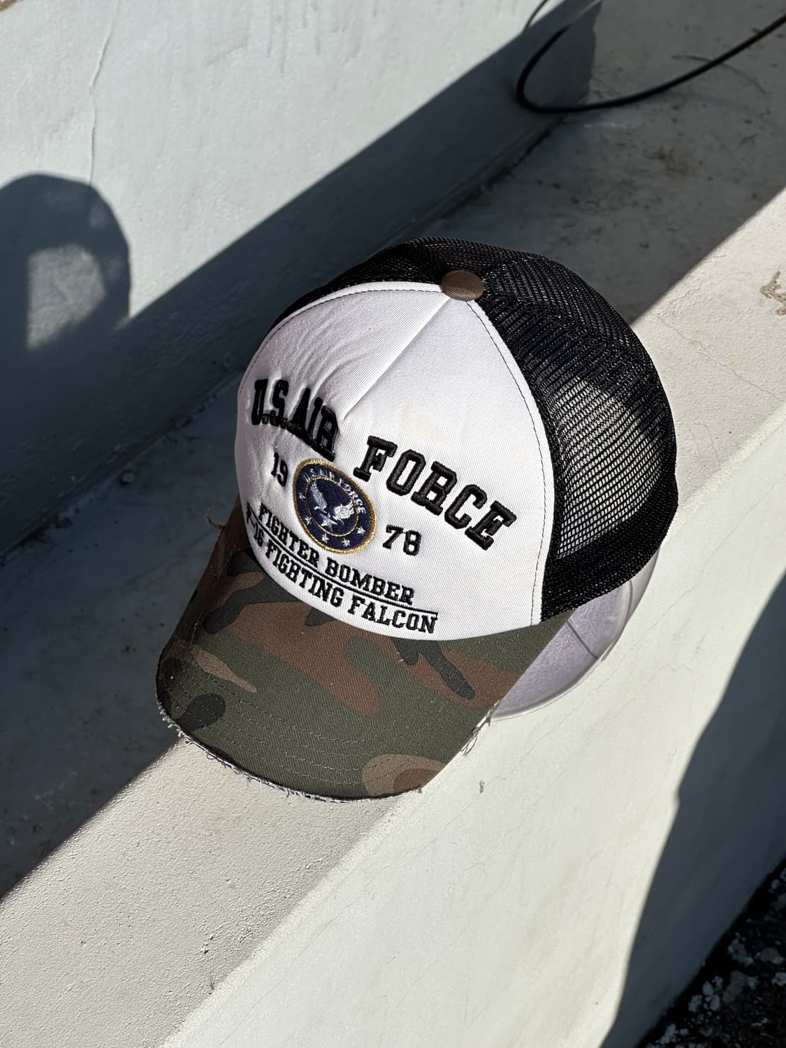 [F] 빈티지 에어포스 밀리터리 트러커 볼캡 모자 상품이미지2