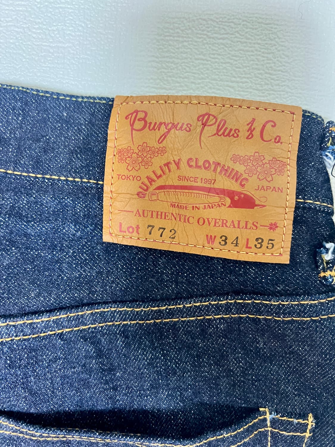 버거스플러스 원워시데님 772 새상품 34/35 상품이미지5