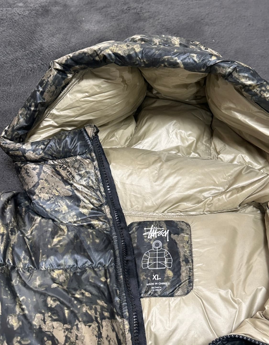 스투시 다운 파카 마이크로 립스탑 렐릭 카모 상품이미지9