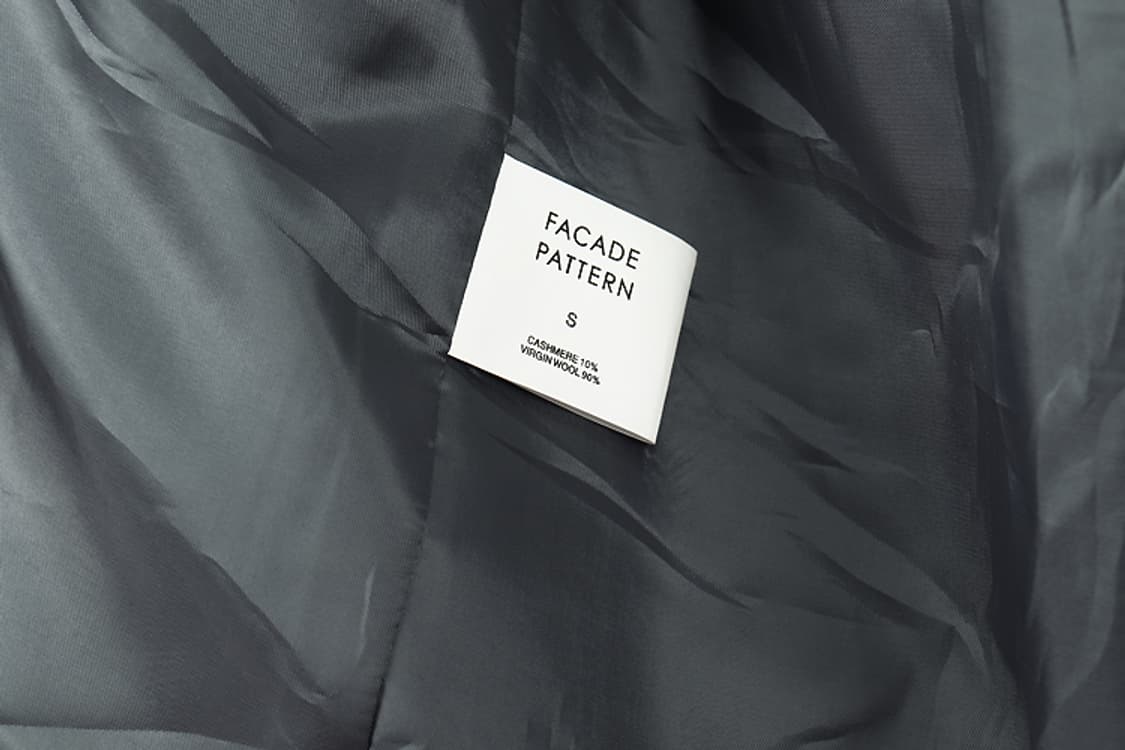 FACADE PATTERN 캐시미어더블코트(S) 파사드패턴 캐시미어코트 상품이미지6